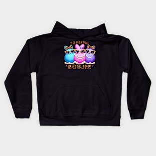 So Pee Boujee Stylish Sun And Pearls Kids Hoodie